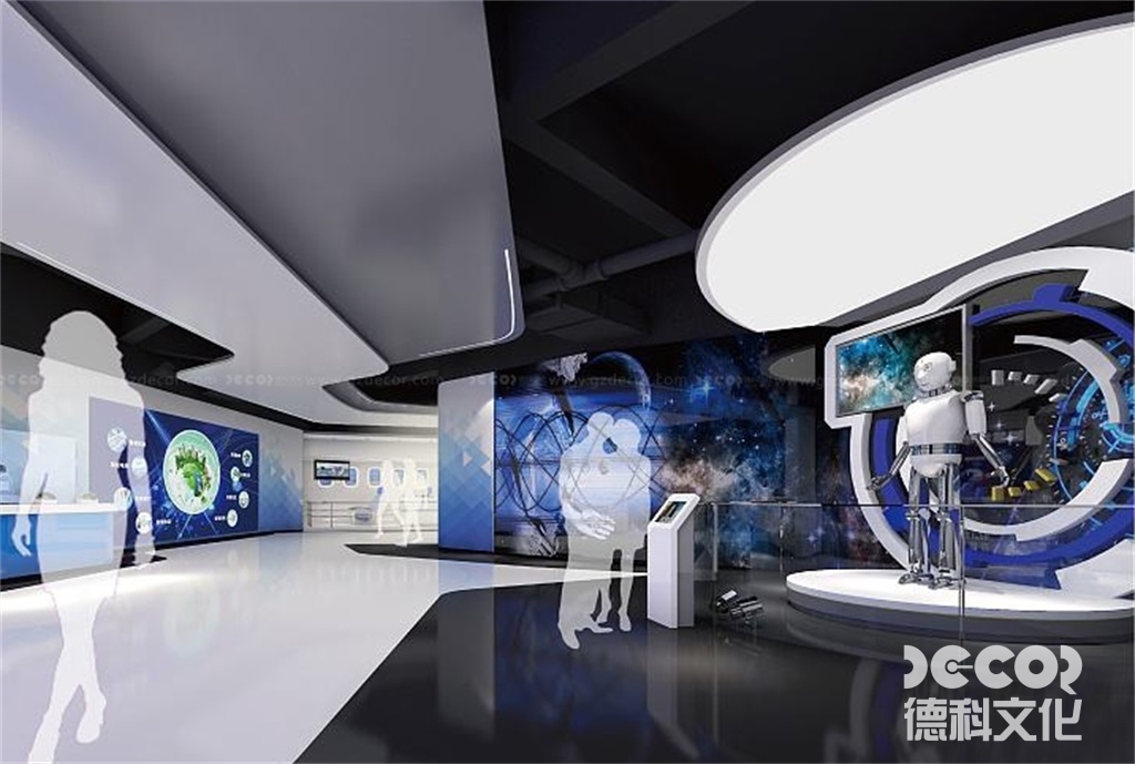 如何在科技展館設計中展示科技與工業(yè)發(fā)展的關聯(lián)？